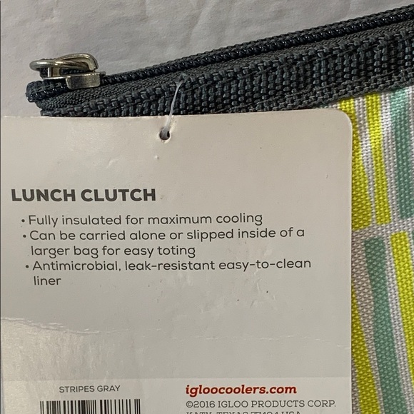 Insulated Cooler Bag Igloo Storage Bag Striped  NWT - Picture 8 of 11